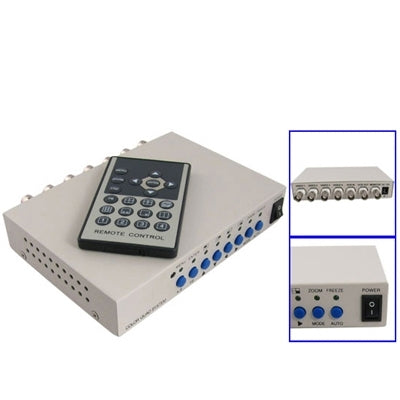 CCTV Color Quad Security Video 4 Channel Processor Divider(White), 4 Channel Processor CCTV Color Quad Security Video 4 Channel Processor Divider(White), 4 Channel Processor